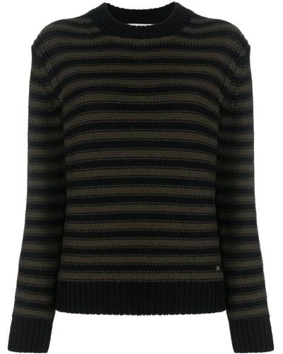 Sonia Rykiel Pull en laine à rayures horizontales - Noir