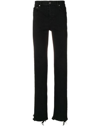 Balenciaga Distressed-effect Fitted Jeans - Black