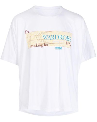 Martine Rose T-Shirt mit Logo-Print - Weiß