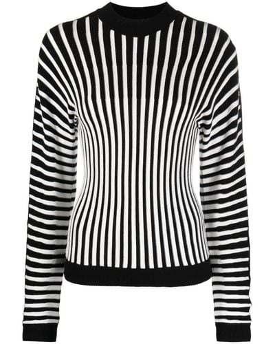 Henrik Vibskov Stripe-pattern Sweatshirt - Black