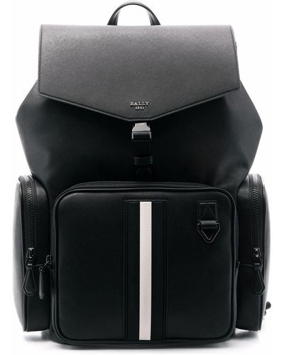 Bally Buckle-fastening Leather Backpack - Black