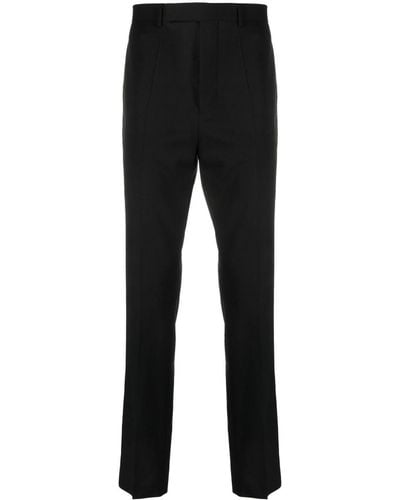 Rick Owens Pantalones ajustados con diseño descentrado - Negro