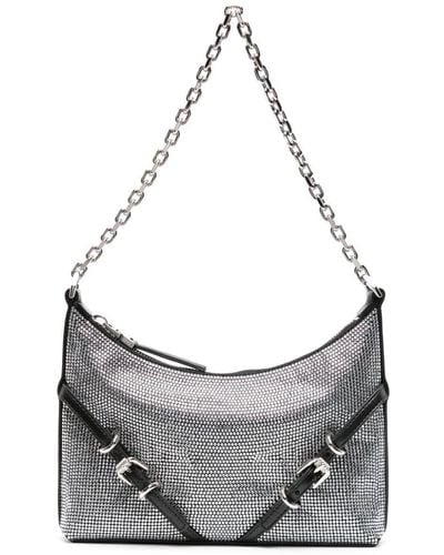 Givenchy Voyou Party Rhinestone-embellishment Bag - Grey