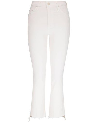 Mother High-waist Bootcut Jeans - White