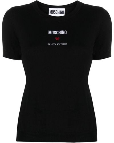 Moschino ニットトップ - ブラック