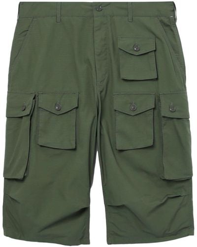 Engineered Garments Cotton Cargo Shorts - Green