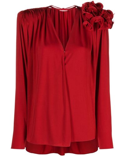 Magda Butrym Blouse With Application - Red