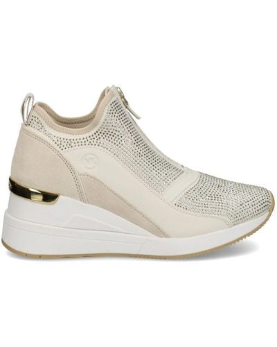 Michael Kors Crystal-embellished Trainers - White