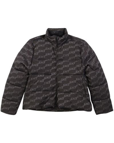 BALENCIAGA Black & Grey Monogram C Shape Jacket · VERGLE