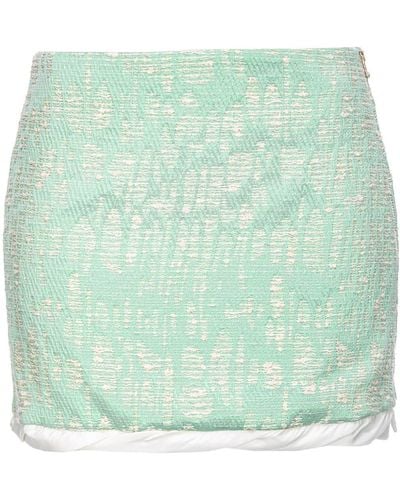 Pinko Metallic-threading Jacquard Miniskirt - Green