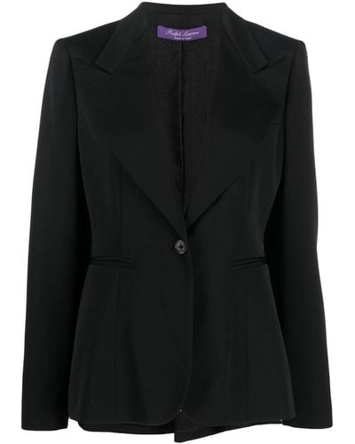 Ralph Lauren Collection Single-breasted Fitted Blazer - Black