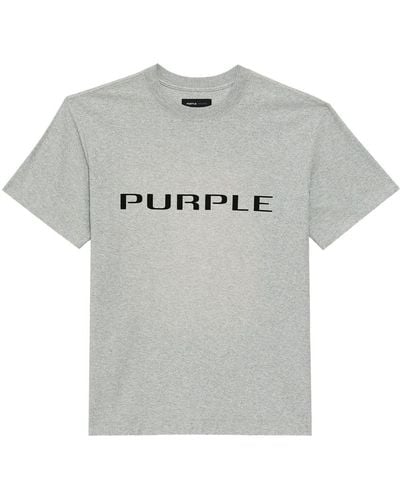 Purple Brand T-shirt Wordmark - Grigio