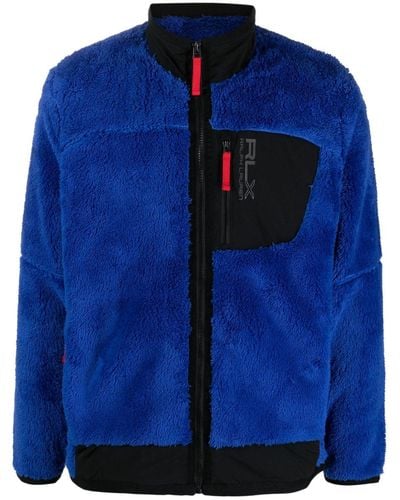 RLX Ralph Lauren ハイネック ボンバージャケット - ブルー