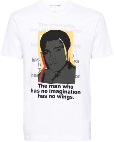 Comme des Garçons X Andy Warhol t-shirt en coton - Blanc