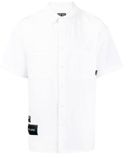 Izzue Hemd mit Kontrastnähten - Weiß