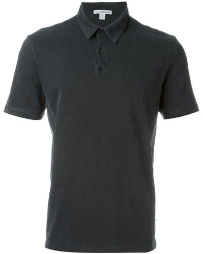 James Perse Classic Polo Shirt - Black