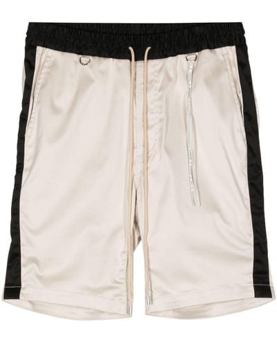 MASTERMIND WORLD Colour-block Cotton Shorts - Black