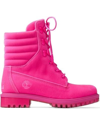 Jimmy Choo X Timberland 8 Inch Puffer Boot Hot Pink 5.5 - ピンク