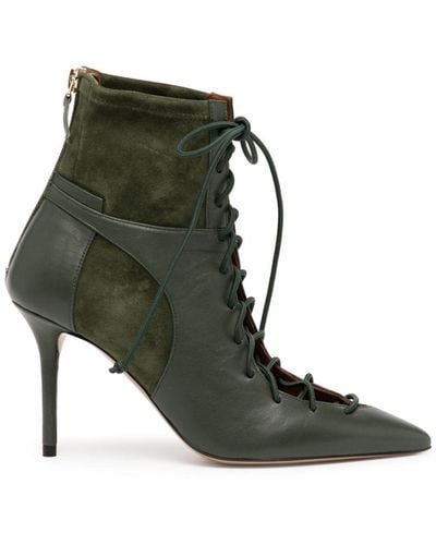Malone Souliers Montana 85mm Panelled Lace-up Boots - Green