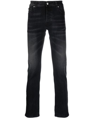 John Richmond Washed Denim Jeans - Blue