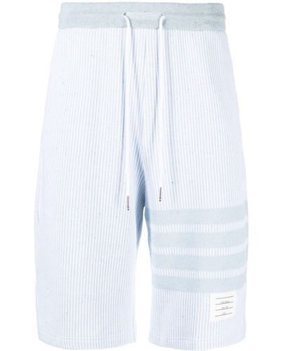 Thom Browne Bermudas 4-Bar a rayas - Azul