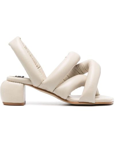 Henrik Vibskov Sausage 60mm Crossover-strap Sandals - Natural