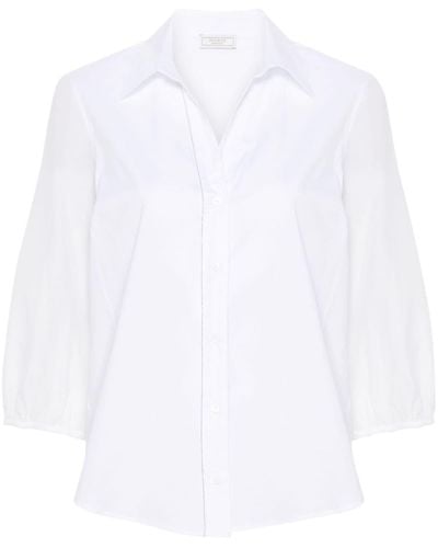 Peserico Monili Chain-detail Shirt - White