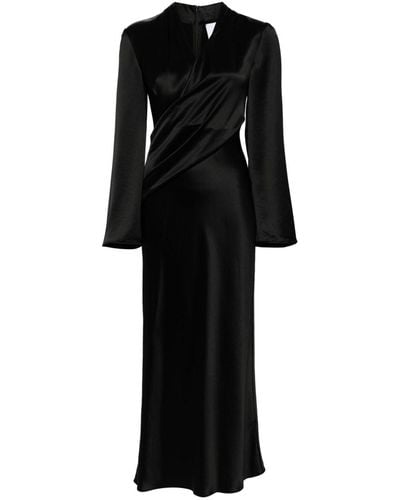 Acler Picadilly Satin Dress - Black