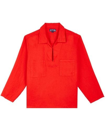 Vilebrequin Comores Linen Shirt - Red