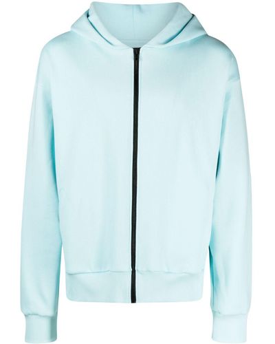 Styland Long-sleeve Organic Cotton Hooded Jacket - Blue