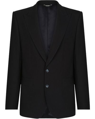 Dolce & Gabbana Sicilia-fit Double-breasted Suit - Black