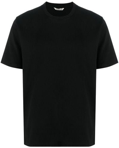 AURALEE T-shirt Met Print - Zwart