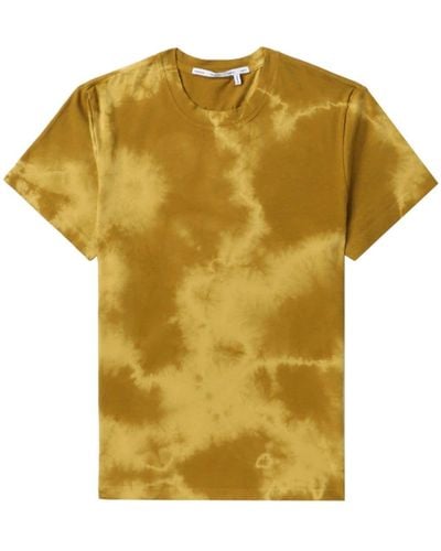 Proenza Schouler T-shirt tie dye à logo imprimé - Jaune