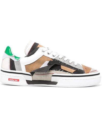 Kolor Patchwork-detail Low Top Trainers - Brown