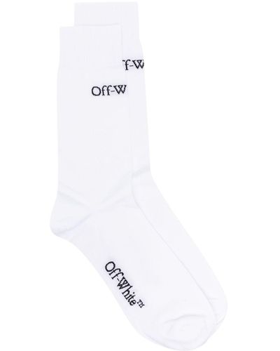 Off-White c/o Virgil Abloh Jacquard-Socken mit Logo - Weiß