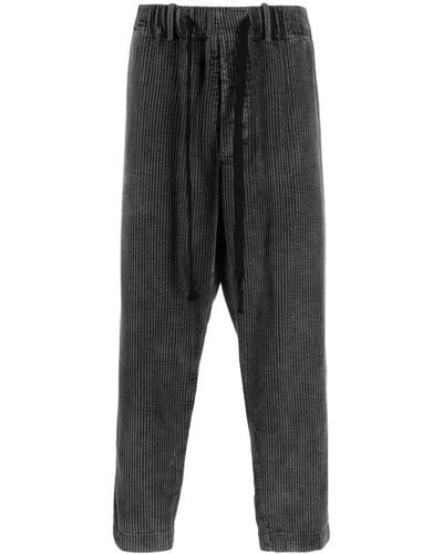 Uma Wang Corduroy Straight-leg Pants - Gray
