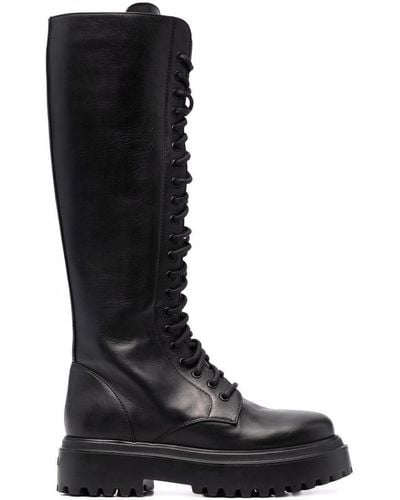 Le Silla Ranger Lace-up Boots - Black
