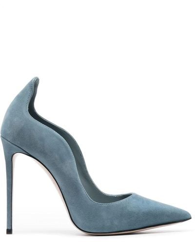 Le Silla Ivy Scalloped Court Shoes - Blue