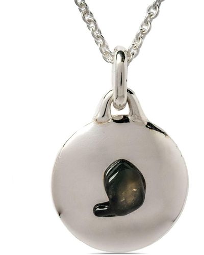 Parts Of 4 Disk Pendant Necklace - White
