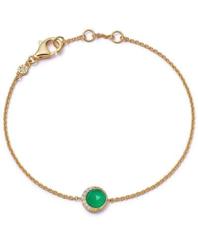 Astley Clarke 18kt Gold Vermeil Luna Chalcedony Bracelet - Metallic