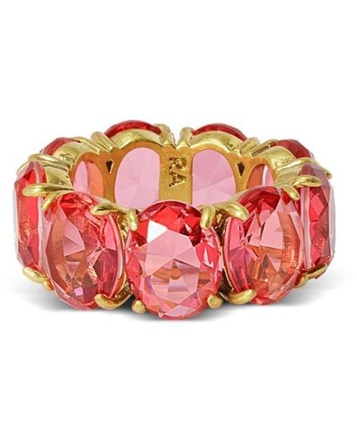 Roxanne Assoulin The Royals Oval-cut Ring - Red