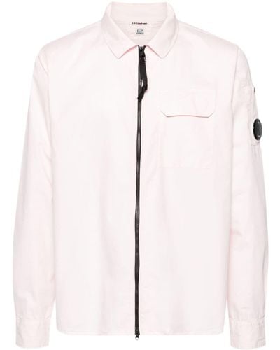 C.P. Company Camisa con cremallera y detalle Goggles - Neutro