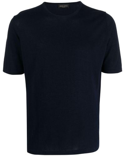 Roberto Collina Klassisches T-Shirt - Schwarz