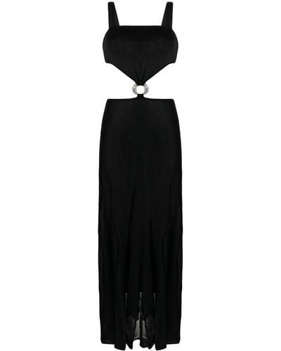 Roberto Cavalli Ring-embellished Dress - Black