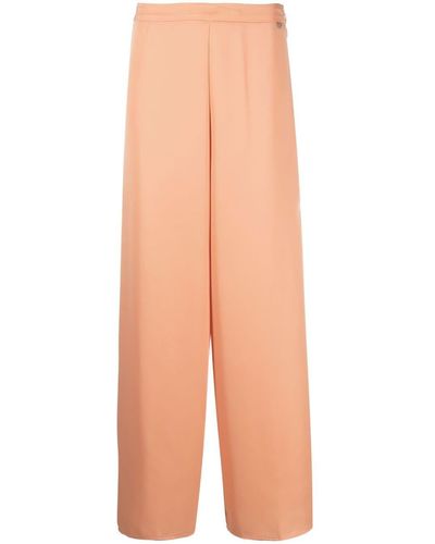 Liu Jo Straight-cut Wide-leg Trousers - Orange