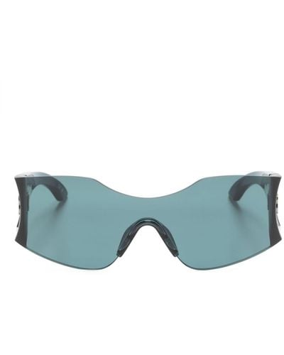 Balenciaga Hourglass Sonnenbrille mit Shield-Gestell - Blau