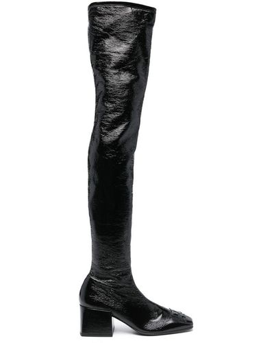 Courreges Thigh-high 70mm Boots - Black