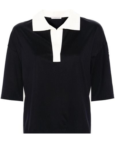 Moncler ロゴ ポロシャツ - ブラック