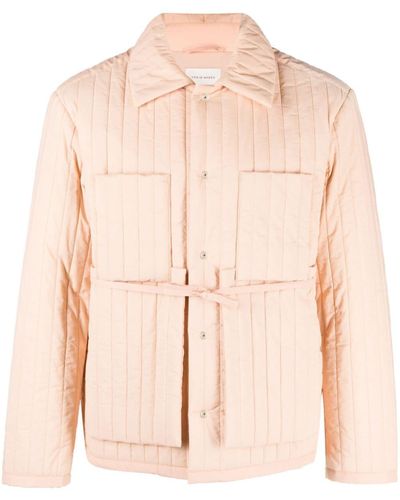 Craig Green Tied-waist Quilted Jacket - Pink