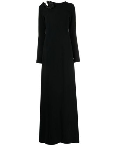 Stella McCartney Crystal-embellished Cut-out Maxi Dress - Black